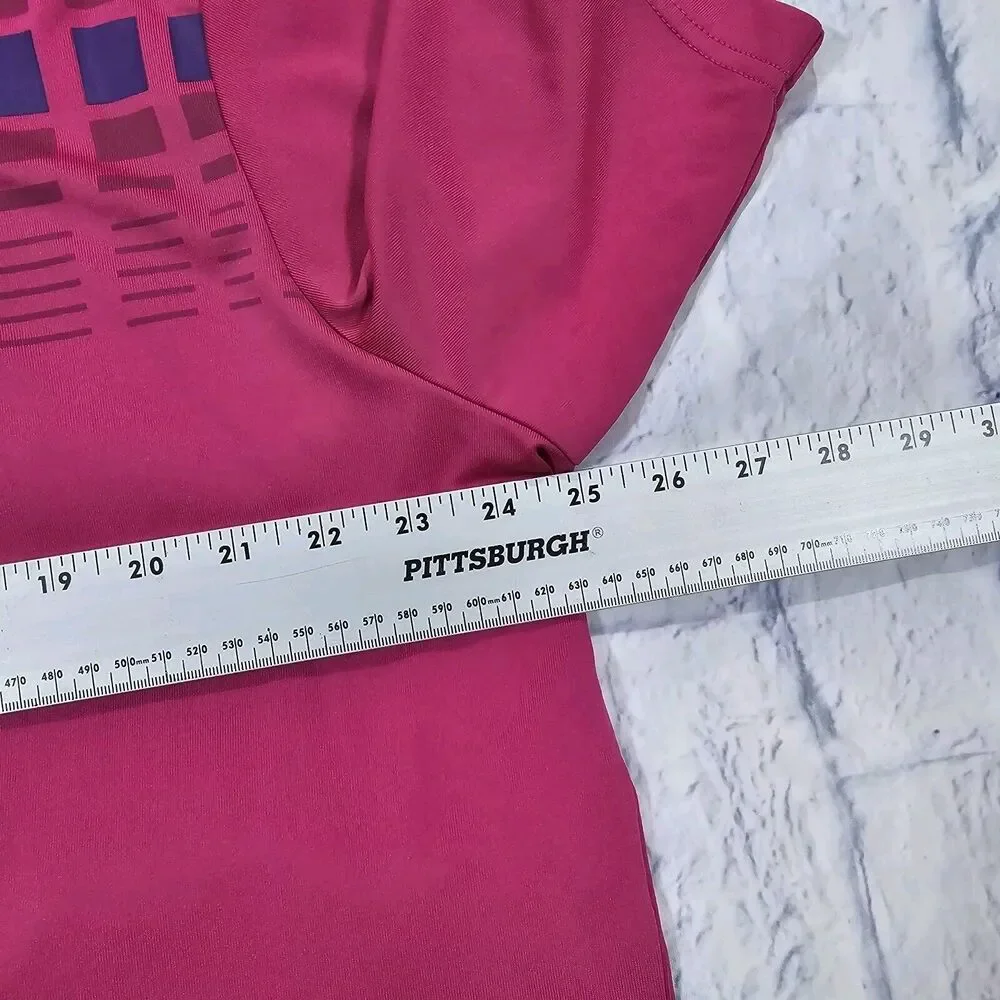 Adidas MENS SIZE XL Golf Polo Shirt Pure Motion Purple Casual FOREST LAKE